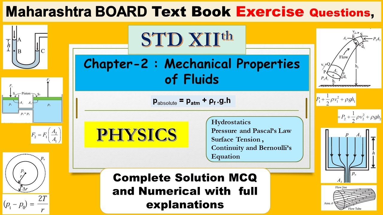 Solutions to Exercise for Chapter -2 Mechanical Properties of Fluids ...