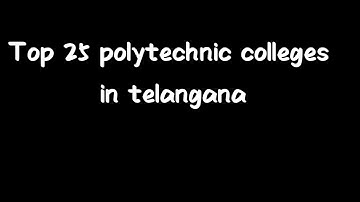 Ts polycet 2021//Top 25 colleges list