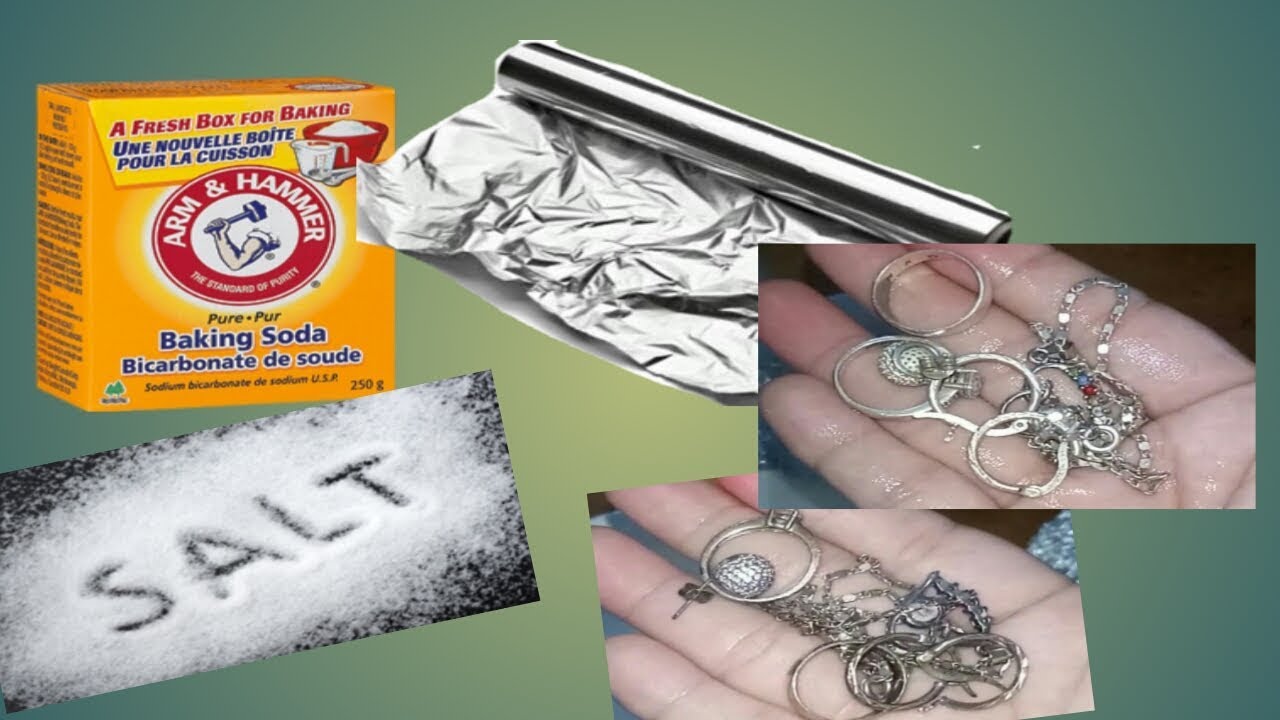Cleaning tarnished silver jewelry