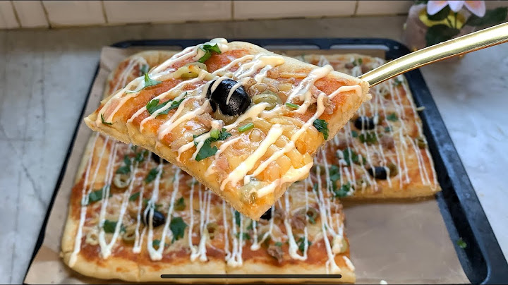متزيدوش تشروها من برا بيتزا كاري🍕بنه زمان مقرمشة طريه وخفيف وبنين مثل المحلات رايح ترطو إذا مجربتهاش