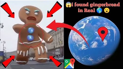 i found strange gingerbread in real on google earth secret 3d maps 🌎#googleapps #viralvideo