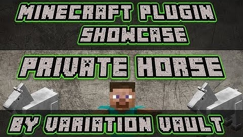 Minecraft Bukkit Plugin - Private horse - Your horse is yours!