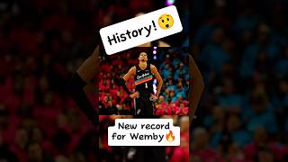HISTORY!😲 Wemby with the new record #victorwembanyama #blockparty