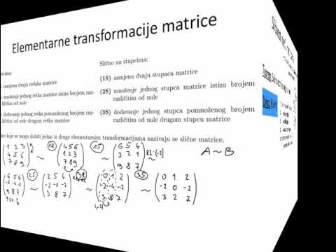 Video: Kako pronaći matricu transformacije?