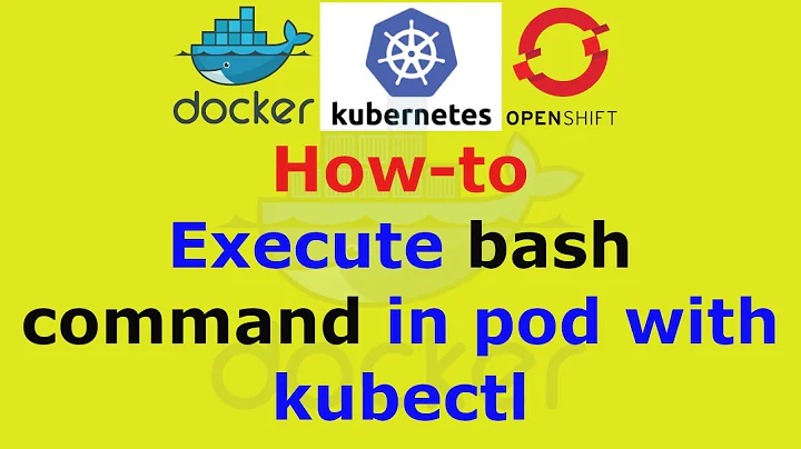 Execute bash command in pod with kubectl