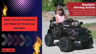 Best Choice Products 12V Ride On Truck Car Review! || Remote Control Cars || toys For Kids