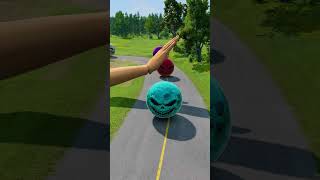 Big &amp; Small Cars vs Giant Hand Slap - BeamNG.drive