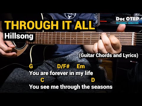 Through It All - Hillsong (Guitar Tutorial with Chords and Lyrics)