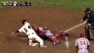 CIN@SF: Posey singles in Duffy to tie game in the 9th