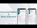 Flutter Tutorial: Card &amp; Image Slider Carousel with Dots Indicators in flutter