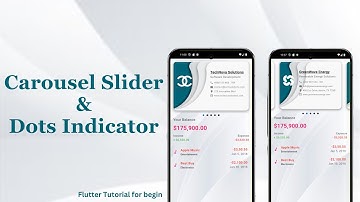 Flutter Tutorial: Card & Image Slider Carousel with Dots Indicators in flutter