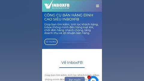 Giới thiêu công cụ bán hàng đỉnh cao siêu inboxfb - Đỗ Nhung