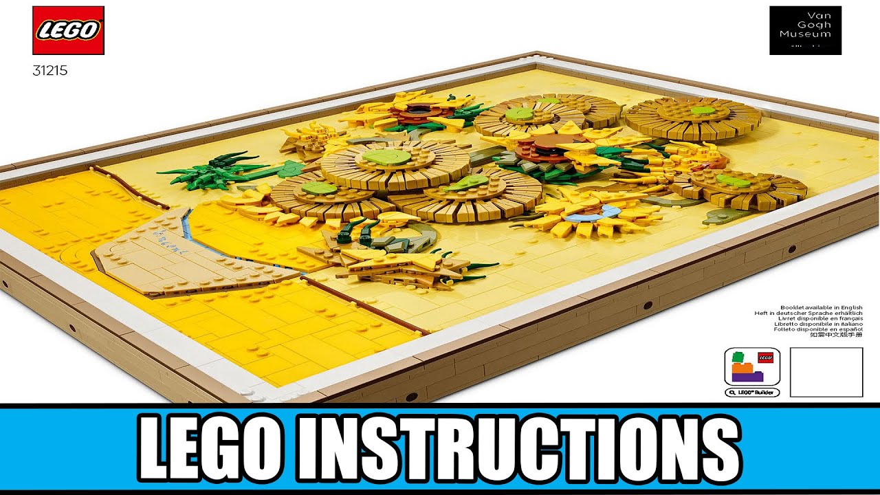 Art - Vincent van Gogh - Sunflowers - Paintings LEGO instructions