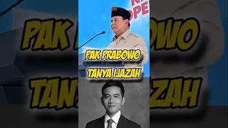 Kocak ❗️Prabowo tanya ijazah : Gibran ?? 🤣🤣 #prabowo #ijazahpalsu #ijazahjokowi #gibran #lucu #fyp