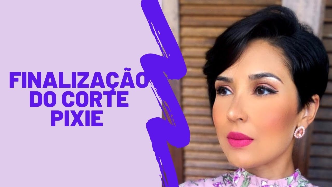 FINALIZAÇÃO DO CORTE PIXIE | Cabelo Pixie (com chapinha)