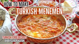طريقة عمل المينيمن (طبق البيض التركي مع الجبن وصلصة الطماطم)