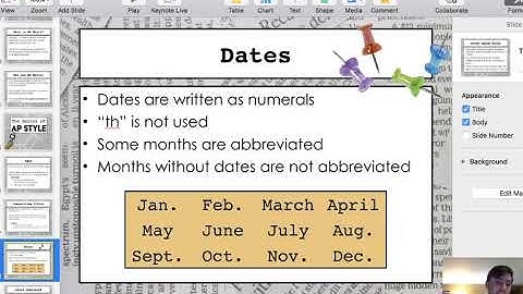 Intro to Jour Writing: Writing in AP Style