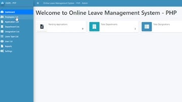 Online Leave Management System in PHP My SQL with Source code Download