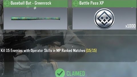 Call Of Duty Mobile Kill 15 Enemies with Operator Skills in MP Ranked Matches Task Complete