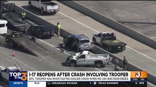 I-17 reopens after rollover crash involving DPS trooper