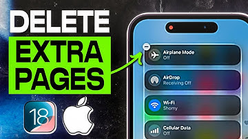 How to Delete Extra Pages In Control Center iOS 18