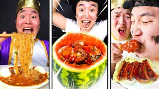 How to have fun eating Spicy Fried Chicken? | Spicy Food Mukbang Collection Eating Show