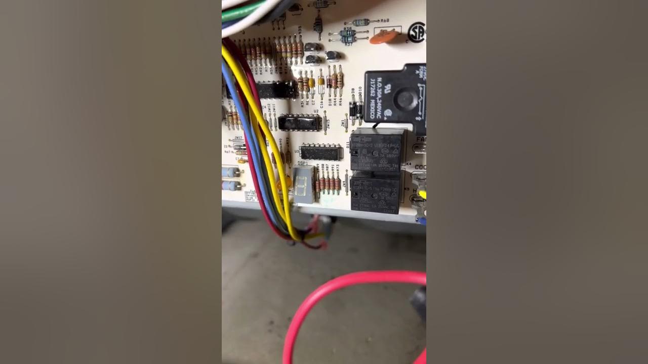 Rheem furnace blower motor not turning on bad board replacement YouTube