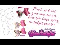 Print your own canvas hair bow loops you need an Inkjet printer / hair bow tutorial / diy hair bow