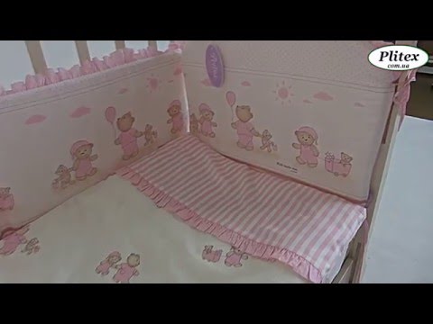 Komplekt posteli v krovatku Perina Nezhenka rozovaja serija Tifani