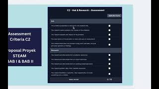Panduan Mengedit Proposal STEAM & Rubric C2 SMA Pahoa