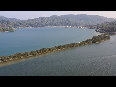 【4K】Walking and flying over Amano-Hashidate