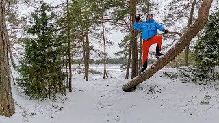 Liikkeessä Miltä Tuntuu Linlon Talvinen Viima? 4K Kirkkonummi