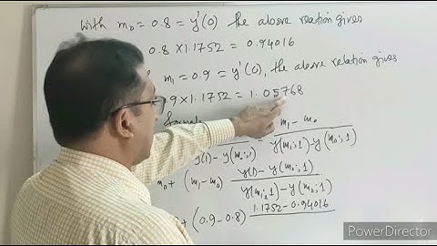Shooting Method (Problem Solving,Part-01), MAT306, Lec#17, Md.Akteruzzaman, Dhaka College