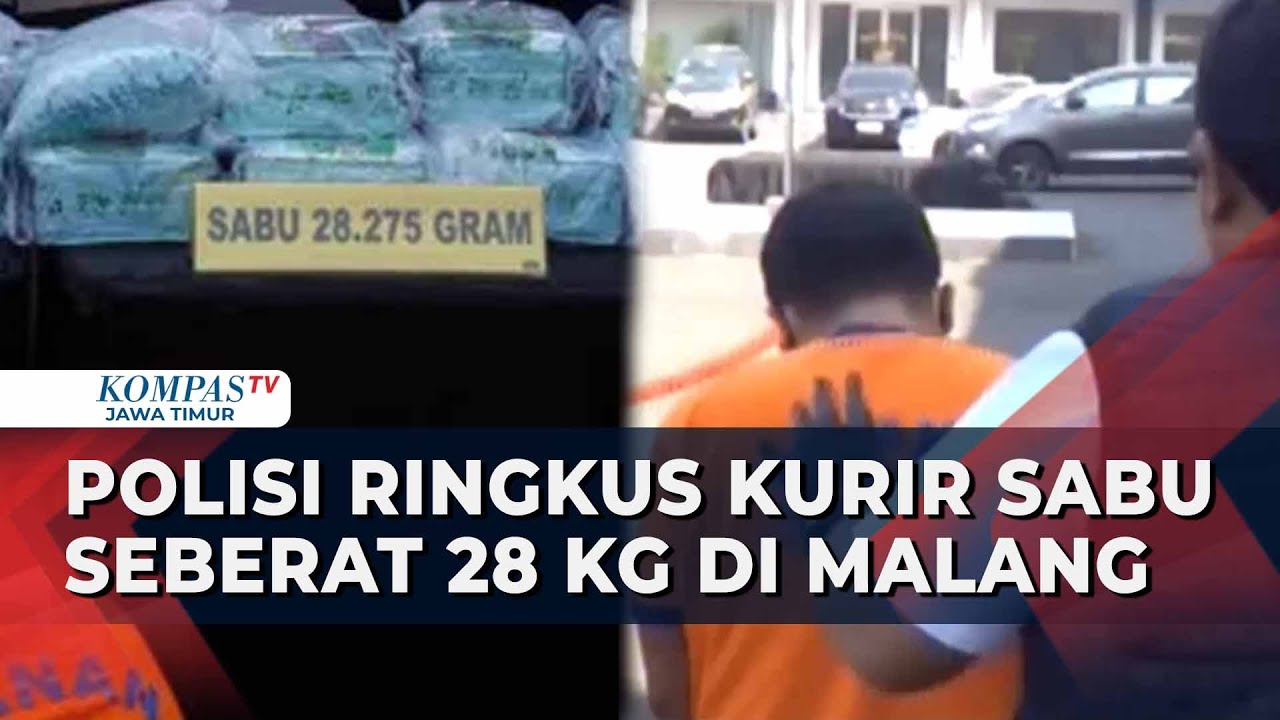 Satreskoba Polrestabes Surabaya Berhasil Meringkus Kurir Sabu di Malang, Total Hingga 28 Kilogram!