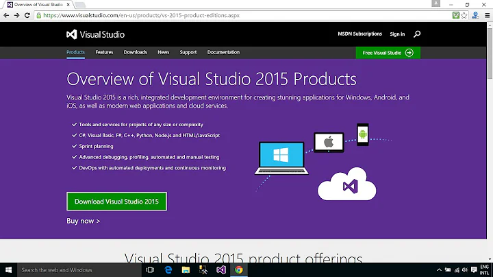 Visual studio 2015 - Download and Install | FoxLearn