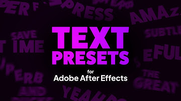 Text Presets for After Effects