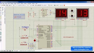 Reloj digital pic16f877 ds1307 y display