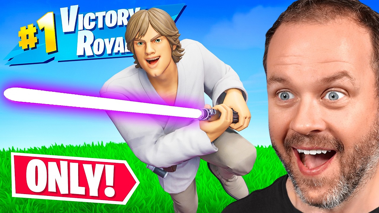 The *LIGHTSABER* ONLY Challenge in Fortnite