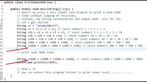 Java program to print name 1000 times without looping or recursion | Just for Fun