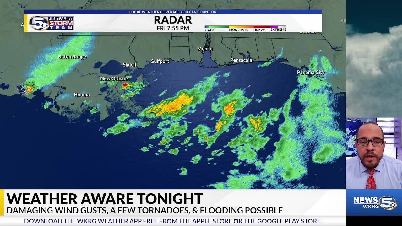 WEATHER AWARE: Severe Weather Tonight on the Gulf Coast - YouTube