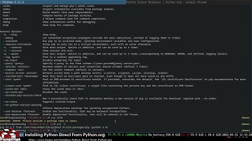 Installing Python Direct From Python.org