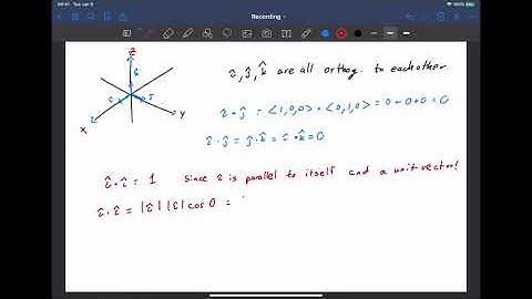 12.3 Part 2 - Dot Product & Angle