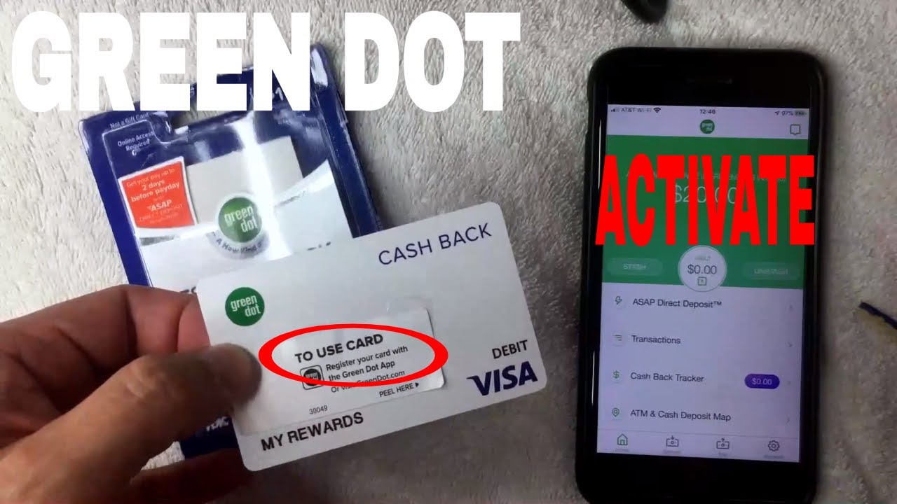 How To Activate Green Dot Prepaid Visa Debit Card Youtube
