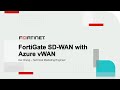 Fortigate azure vwan sdwan  fortigate