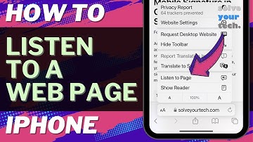 iOS 17: How to Listen to Web Page on iPhone
