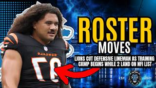 Detroit Lions ROSTER MOVES: 1 Cut, 2 Land On NFI List As Camp Begins!