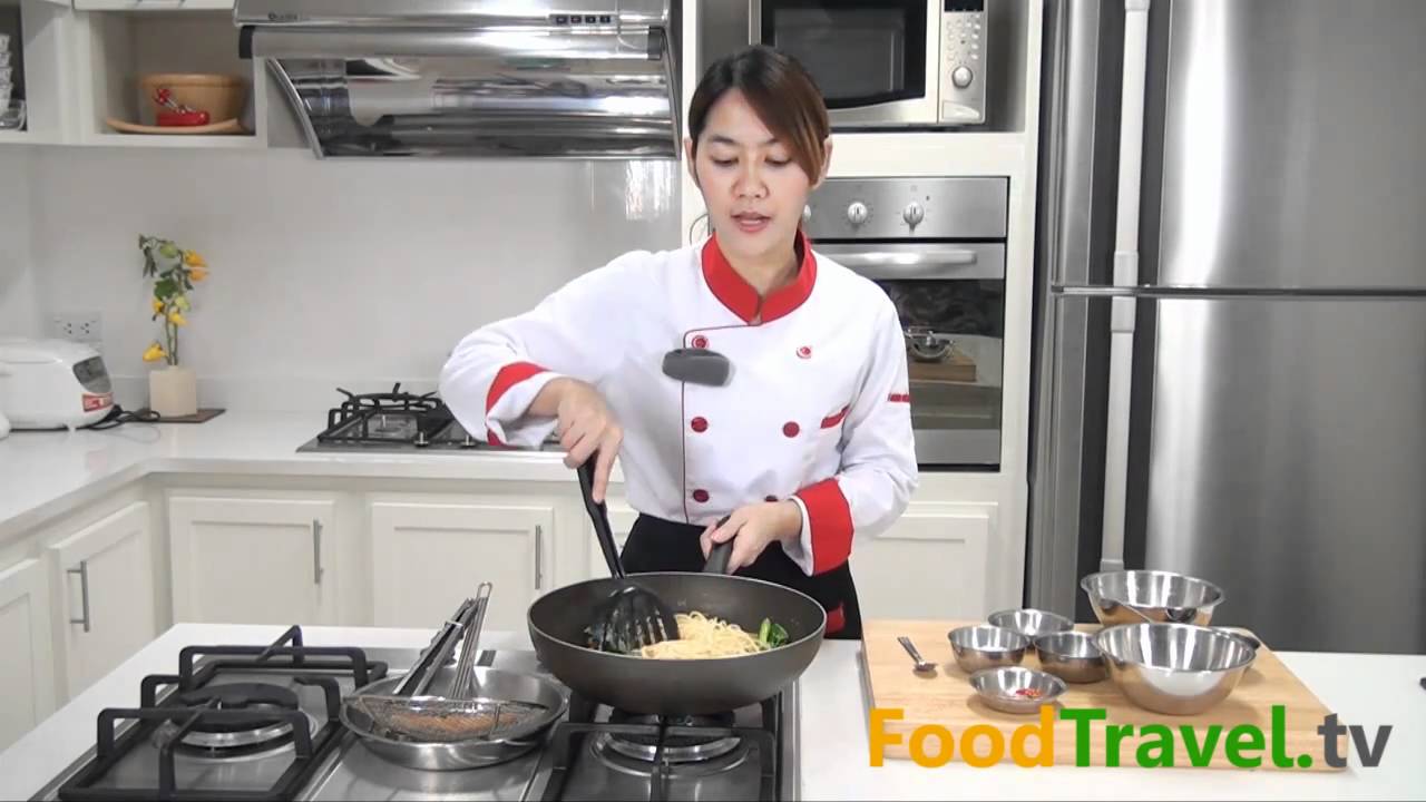 สปาเก็ตตี้ผัดปลาเค็ม