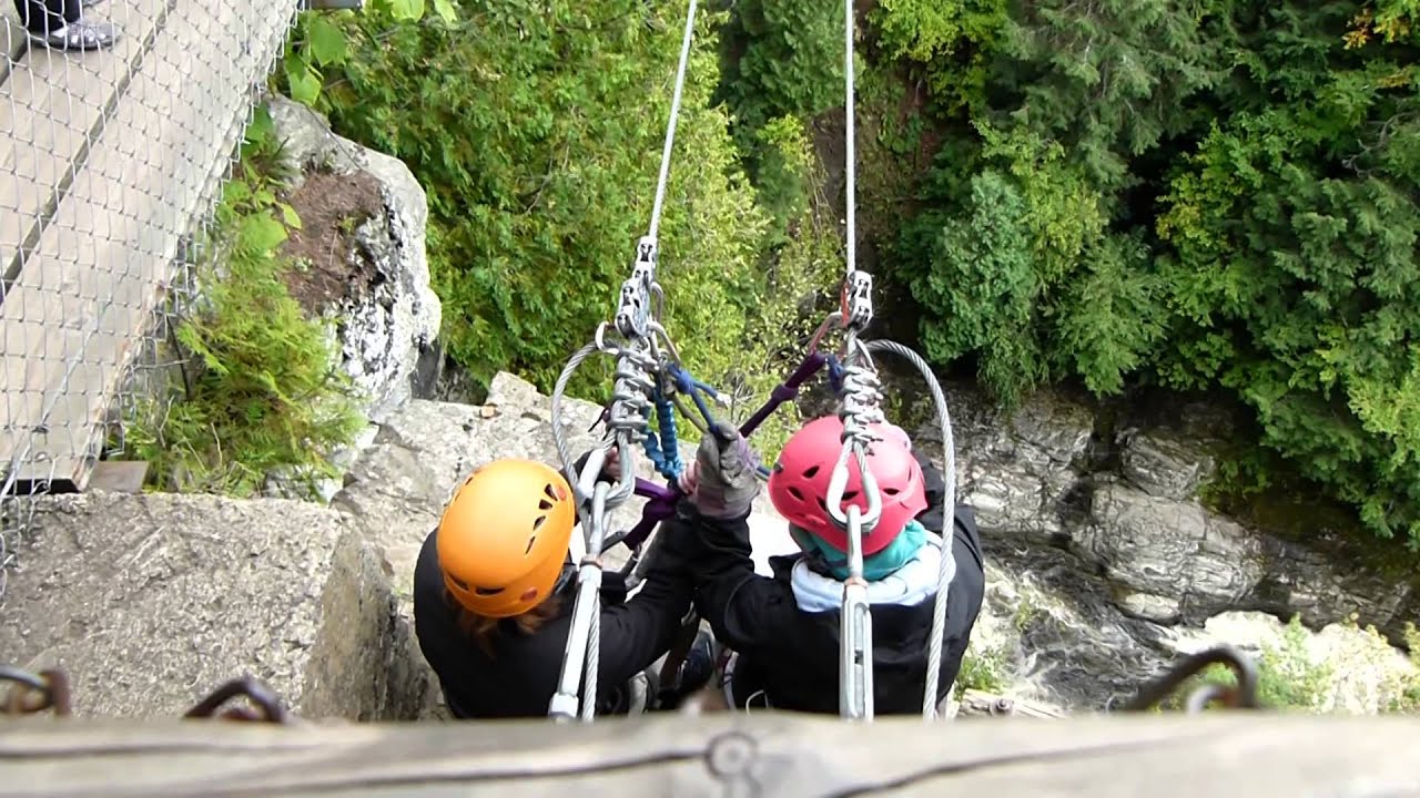 Zip Line In Saint Anne Canyon Quebec You Zip Line In Saint Anne Canyon Quebec