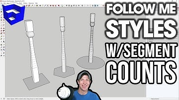 Different STYLES of Follow Me Extrusions with Segment Counts