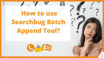 Add Phone Numbers to a list of contacts all at once - Searchbug Batch Append Tool